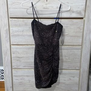 Black Shimmery Cocktail/Homecoming Dress (S)